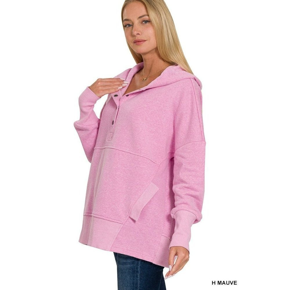 The Second Pullover in Heather Mauve - Picture 7 of 9